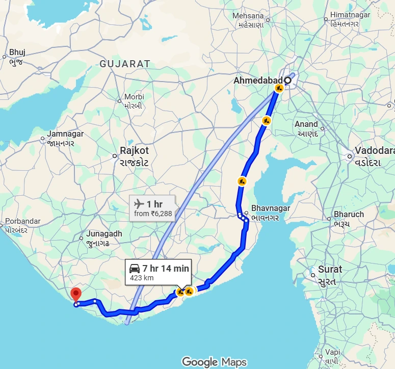 Ahmedabad to Somnath