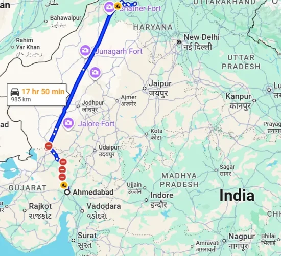 Ahmedabad to mansa
